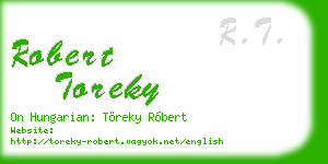 robert toreky business card